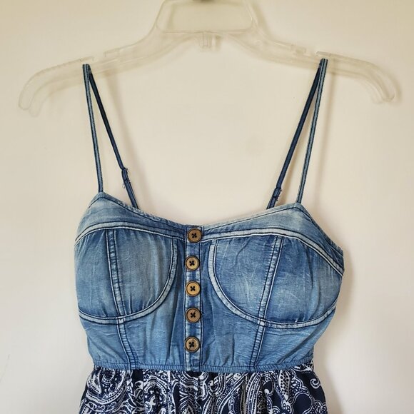 Rue 21 Junior's Jean and Pattern Dress - Picture 2 of 5